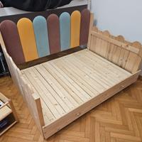 Letto estraibile per bambini in legno massello