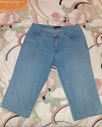 Pantaloni Jeans elasticizzati Capri / Pinocchietti