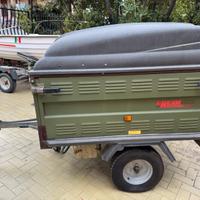 Carrello rimorchio per trasporto cani