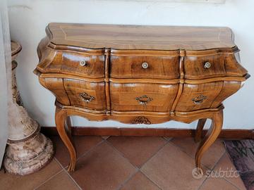 cassettiera consolle barocca 