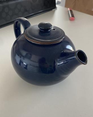 Teiera in ceramnica blu