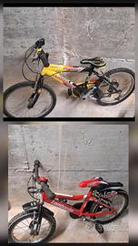 bici 16 e 20 pollici