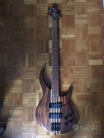 Basso elettrico fretless Peavey upgrade Bartolini