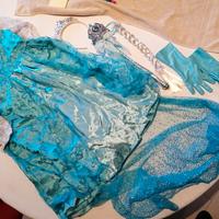 vestito carnevale Elsa con accessori 