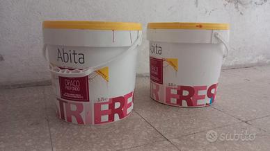 2 bidoni di Pittura lavabile Sestriere rossa