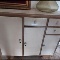 credenza vintage bicolore 