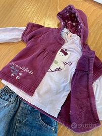 Completo per bambina(24m) - Gonna,maglietta,giacca