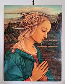 Stampa su legno Madonna. Arte sacra. Filippo Lippi