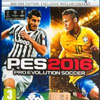 PS4 PES 2016 Day One edition con slipcase