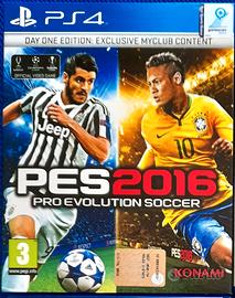 PS4 PES 2016 Day One edition con slipcase