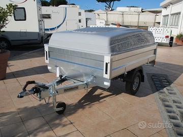 Rimorchio leggero e compatto con coperchio in ABS