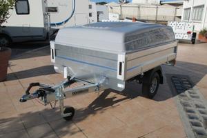 Rimorchio leggero e compatto con coperchio in ABS