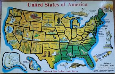 Puzzle vintage Stati Uniti