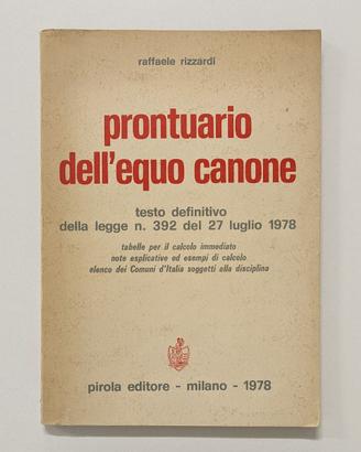 Prontuario dell'Equo Canone - 1978
