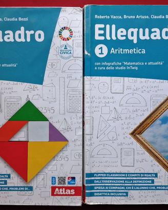 Ellequadro Aritmetica 1 + Geometria 1 - Atlas
