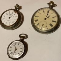 Set 3 orologi da tasca