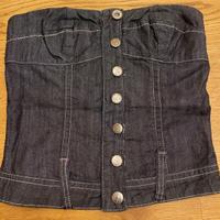 Top jeans Alessia con bottoni misura Xs Monica’s j