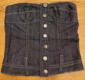 Top jeans Alessia con bottoni misura Xs Monica’s j
