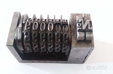 Numeratori tipografici 4x8 a 6 cifre
