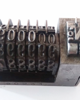 Numeratori tipografici 4x8 a 6 cifre