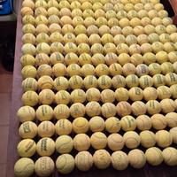 Lotto di palline da tennis usate