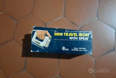 mini ferro da stiro da viaggio vintage