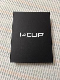 Portafoglio I Clip originale nero di pelle