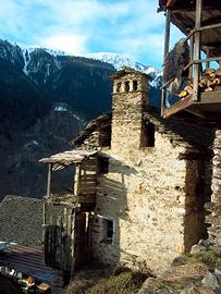 Casa con terreni nel antico villaggio di Zonca
