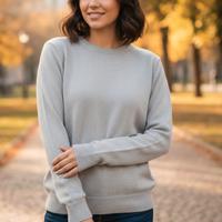 Girocollo donna misto cashmere