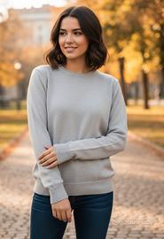 Girocollo donna misto cashmere