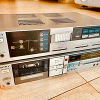 SONY AMPLIFICATORE -PIASTRA CASSETTE 