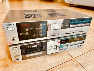 SONY AMPLIFICATORE -PIASTRA CASSETTE 