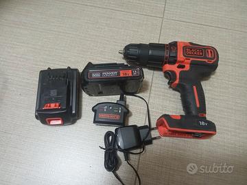 trapano batteria 18 v black deker