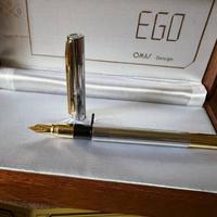 Penna Stilografica Omas Ego Man in Metallo Bianco