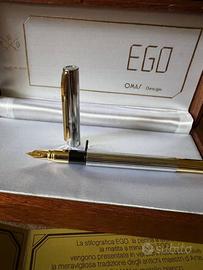 Penna Stilografica Omas Ego Man in Metallo Bianco