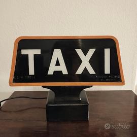 lampada arredamento insegna taxi