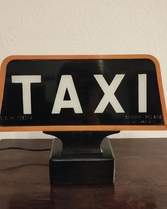 lampada arredamento insegna taxi