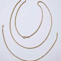 Set collana e bracciale funetta in oro 18kt 750