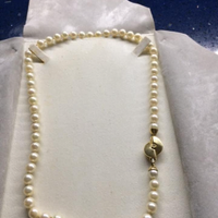 Collana in perle chiusura in oro 750 e dismanti