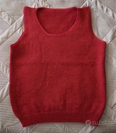 canotta donna in pura lana