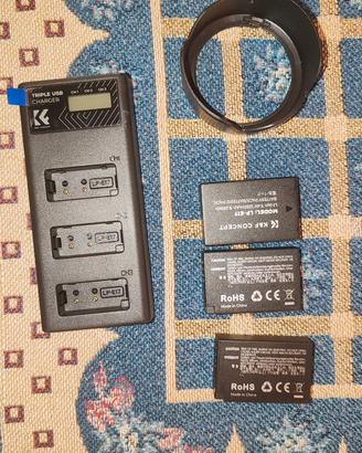 Lotto accessori Canon EOS R50 - Batterie K&F LP-E1