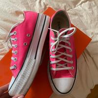 Converse platform fucsia