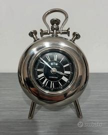 Orologio da tavolo acciaio inox con tre piedi