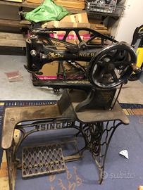 Antica macchina da cucire per cuoio