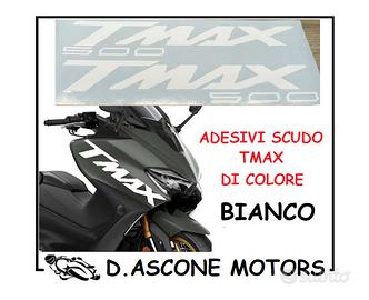 coppia adesivi scudo tmax 500 BIANCO