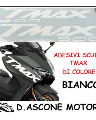 coppia adesivi scudo tmax 500 BIANCO