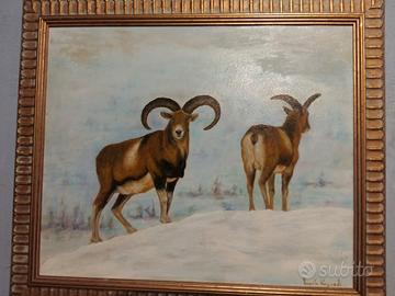 olio su tela( mufloni)