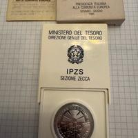 Tre monete 500 lire argento fior di conio