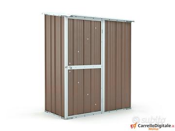 Casetta box giardino Acciaio 155x100 50kg tortora