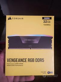  Corsair Vengaence RGB DDR5 32 GB 7200MHZ,  XMP